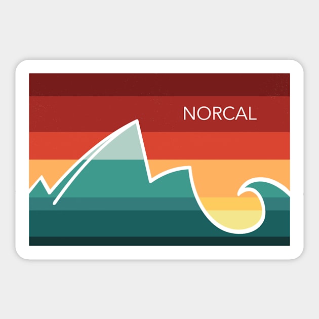 NorCal sunset Sticker by pholange